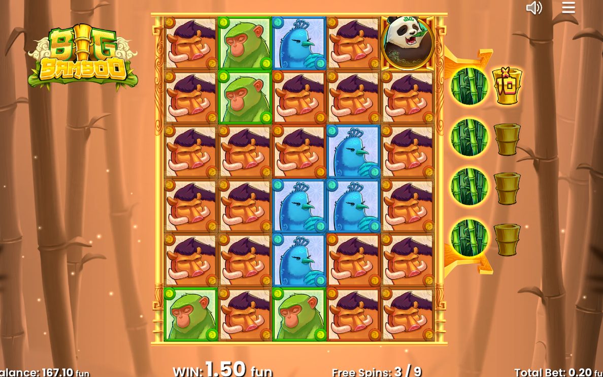 Free spins med Low-Symbol-mätaren i högra kanten